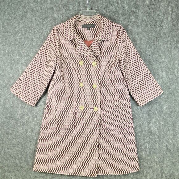 Proenza Schouler Jackets & Blazers - Proenza Schouler Target Women’s Relaxed Car Coat Trench Size S Geometric Purple